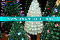 Wholesale 24" WHITE CANDY CANE FIBER OPTIC CHRISTMAS TREE
