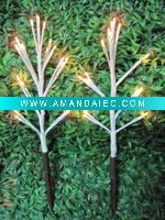 warm white led solar christmas tree light for garden