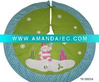 Wholesale plush christmas tree skirt