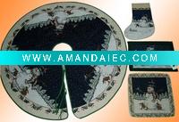 Wholesale christmas tree skirts (cts-002)