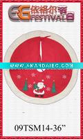 Wholesale XMAS TREE SKIRT W/EMBROIDER SANTA 09TSM14