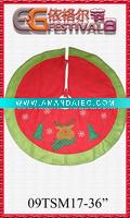 Wholesale XMAS TREE SKIRT W/EMBROIDER DEER 09TSM17