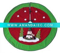 Wholesale christmas fabric tree skirt
