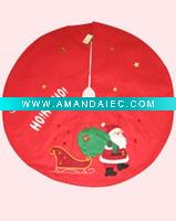 Wholesale XMAS TREE SKIRT WITH EMBROIDERY AND LIGHTS
