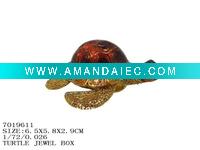 Wholesale New design gold plating turtle pewter ornaments (7019611)