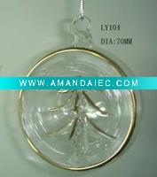 Wholesale HALF BALL X'MAS ORNAMENTS