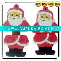 Wholesale rubber OEM Christmas rubber usb