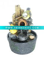 Wholesale Small bird table water fountain with Battery indoor ornaments
