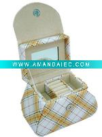 Wholesale Beautiful leather gift jewelry box; ornament jewelry box