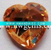 Wholesale Jewelry Glass Stone heart shape 3200
