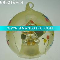 Wholesale color-painting glass ball with LED light