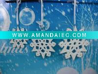 Wholesale Creative Ceramic Christmas ornament/snow flake-Hot selling
