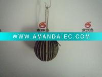 Wholesale LXS0182 10cm beads ball ornament,nat/green