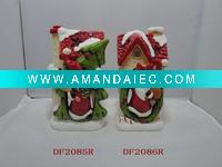 Wholesale ceramic house ornament for christmas