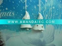 Wholesale Creative Ceramic Christmas ornament/Tree bell-Hot selling