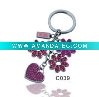 Wholesale Metal Christmas Ornament/ Alloy Key Ring