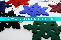 Wholesale Felt Snowflake Ornament for Christmas tree hanging