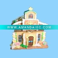 Wholesale polyresin house ornament