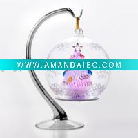 Wholesale Glass Globe Christmas Gifts with stand GwSle-1