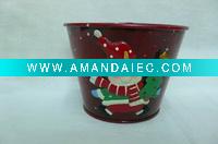 Wholesale Christmas Decoration,Xmas Decoration,Christmas Ornament(metal candy can,metal bucket)