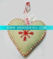 Wholesale Handmade Christmas Ornament Heart 149008