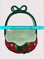 Wholesale Ceramic Basket Christmas
