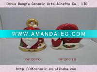 Wholesale colorful ceramic santa claus