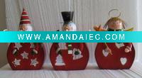 Wholesale Christmas decoration santa claus with snow man