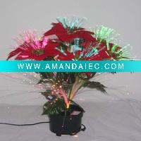 Wholesale Fashion Christmas ornament fiber optic flower