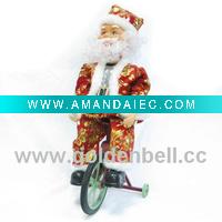 Wholesale 14''santa claus,ridding around with light candle