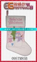 Wholesale embroidered christmas stocking 09STM85B