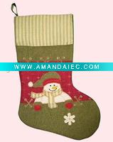 Wholesale embroidered Christmas stocking 08STW004B2