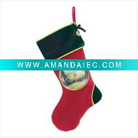 Wholesale embroidered Christmas stocking ST10