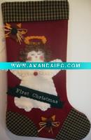Wholesale embroidered Christmas stocking ST18