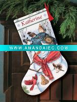 Wholesale embroidered Christmas stocking ST35
