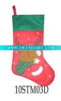 Wholesale embroidered christmas stocking 10STM03D