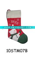 Wholesale embroidered christmas stocking 10STM07B