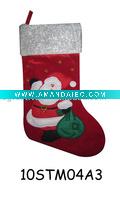 Wholesale embroidered christmas stocking 10STM04A3