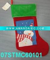 Wholesale embroidered christmas stocking 07STMC60101