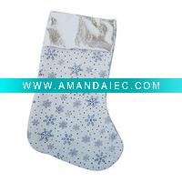 Wholesale Plush christmas stocking (S-006)