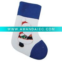 Wholesale Plush christmas stocking (S-005)
