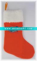 Wholesale Plush christmas stocking (S-016)