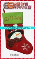 Wholesale embroidered christmas stocking 09STM48
