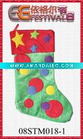 Wholesale embroidered christmas stocking 08STM018-1