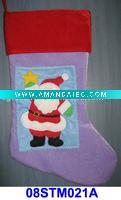 Wholesale embroidered christmas stocking 08STM021A