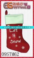 Wholesale embroidered Christmas stocking 09STM62