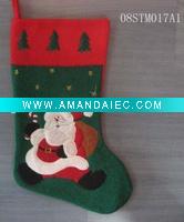 Wholesale embroidered christmas stocking 08STM017A1