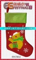 Wholesale embroidered christmas stocking 09STM52