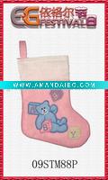Wholesale embroidered christmas stocking 09STM88P