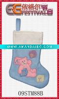 Wholesale embroidered christmas stocking 09STM88B